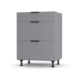 Craft Κάτω Ντουλάπι Συρταριέρα Γραφίτης 60x48x82cm LD1260C01