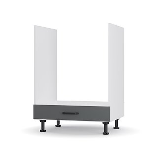 Modest Κάτω Ντουλάπι Φούρνου Ανθρακί 60x48x82cm LG6082M03