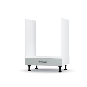Modest Κάτω Ντουλάπι Φούρνου Γκρι 60x48x82cm LG6082M05