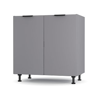 Craft Ντουλάπι Νεροχύτη Γραφίτη 80x48x82cm LS8082C01