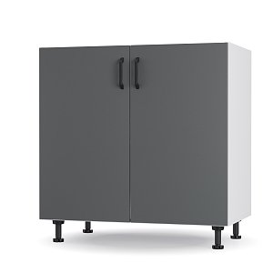 Modest Κάτω Ντουλάπι Νεροχύτη Ανθρακί 80x48x82cm LS8082M03