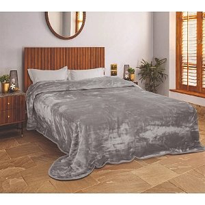 Κουβέρτα Maya Μονόχρωμη 220x240cm Μπεζ