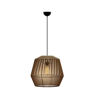 Κρεμαστό Μονόφωτο Φωτιστικό Καφέ 803 Ε27 Φ39x120cm MEC-80347BROWN