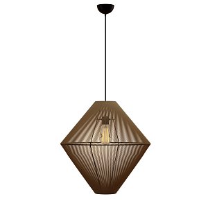 Κρεμαστό Μονόφωτο Φωτιστικό 805 Ε27 Φ50x130cm MEC-80550BROWN