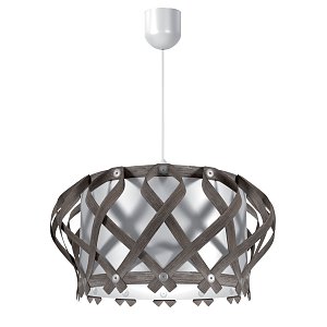 Φωτιστικό Κρεμαστό Venice Μονόφωτο Γκρί (PP-PVC) Ε27 42x42x80cm MED-10101