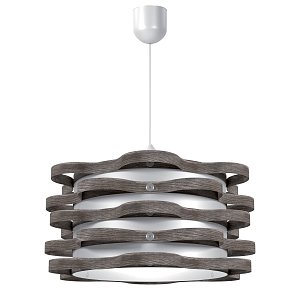 Φωτιστικό Κρεμαστό Florence Μονόφωτο Γκρί (PP-PVC) Ε27 48x48x80cm MED-10161