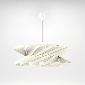 Φωτιστικό Κρεμαστό Majorka Μονόφωτο Λευκό (PP-PVC) Ε27 58x58x80cm MED-10240