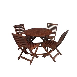Τραπεζαρία Κήπου σετ 5τμχ Meranti 5288 G + 5291 G 200-48-013