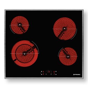 PYRAMIS PHC61510IFB Κεραμική Εστία 60cm Μαύρη 174020060