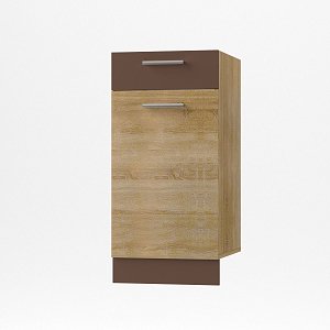 Alina Κάτω ντουλάπι Με Συρτάρι 40x44,5x85εκ Σονόμα-Μόκκα SO-AD40