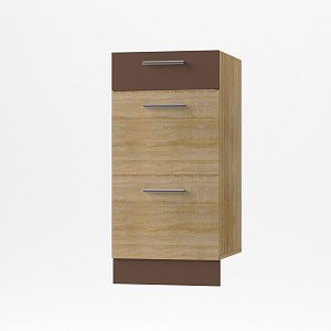 Alina Συρταριέρα 3 Συρτάρια Κάτω 40x44,5x85εκ Σονόμα-Μόκκα SO-AD403S