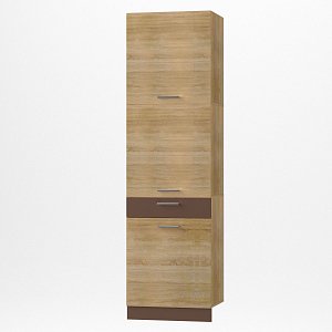 Alina Μεγάλο ντουλάπι 60x55,6x213,3εκ Σονόμα-Μόκκα SO-AD60RV