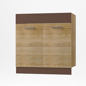 Alina Κάτω ντουλάπι Νεροχύτη 80x44,5x85cm Σονόμα-Μόκκα SO-AD80S