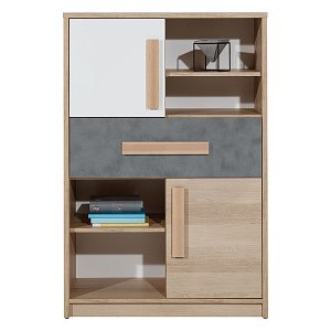 Συρταριέρα Aygo Σονόμα Λευκό 83.1x39.5x124.2cm SO-AYGOKOM2D1DR