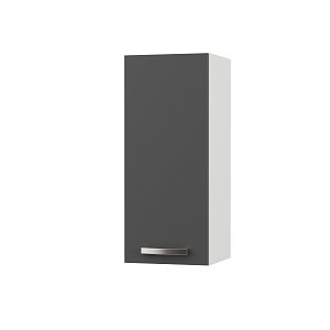 CHARLOTΤE Πάνω Ντουλάπι 30x30.5x71.8εκ με μεταλλικά χερούλια Γραφίτης SO-CV30GR