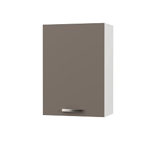 CHARLOTΤE Πάνω Ντουλάπι 50x30.5x71.8εκ με μεταλλικά χερούλια Μόκα SO-CV50M