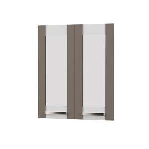 Άνω Πορτάκια-Τζάμι Charlotte Μόκα 60x71.8x1.6cm SO-CV60G-2