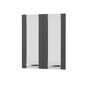 Άνω Πορτάκια-Τζάμι Charlotte Γραφίτης 60x71.8x1.6cm SO-CV60G-3