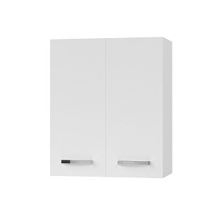 CHARLOTΤE Πάνω Ντουλάπι 60x30.5x71.8εκ με μεταλλικά χερούλια Λευκό SO-CV60W