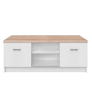 Έπιπλο TV 120x42x46εκ Λευκό-Sonoma Με Δύο Ντουλάπια TO-2DTVWHITE