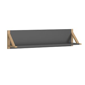 Ράφι Επιτοίχιο Belle Ανθρακί 96x20.5x22.5cm TO-BELLESHELF96ANTHRACITE