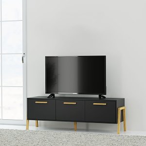 Έπιπλο Τηλεόρασης Belle Ανθρακί 149.5x41x49cm TO-BELLETV3KANTHRACITE