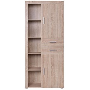 Damis 90.5x35x203εκ Ντουλάπα Ραφιέρα με Συρτάρια Sonoma TO-DAMREG2D2S