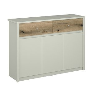 Μπουφές Karin Cashmere-Evoke Oak 126x36.5x91cm TO-KARINKOM3D2S
