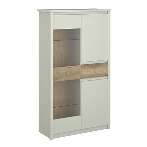Βιτρίνα Karin Cashmere-Evoke Oak 86x36.5x153cm TO-KARWIT2D1W1S
