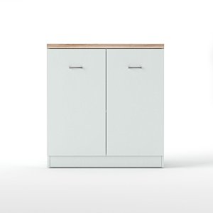 Κομότα KOM2D 80x33x85εκ Λευκή-Σονόμα TO-KOM2DWHIT