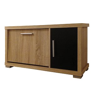 Παπουτσοθήκη Laura 90x28.2x45.8εκ Σονόμα-Μαύρο TO-LAURA1D1K