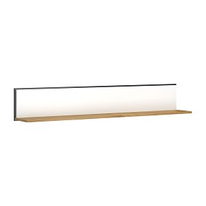 Ράφι Επιτοίχιο Palmor Χρυσό Δρυς-Λευκό 150x23.5x24.5cm TO-PALMOR150