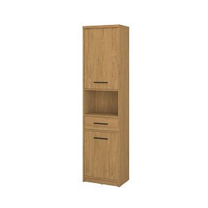Ραφιέρα Pavi Βελανιδιά 50x33.8x197.2cm TO-PAVI2D1S-50
