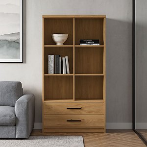 Βιβλιοθήκη Pavi Βελανιδιά 84.3x33.8x156.4cm TO-PAVI2S-84