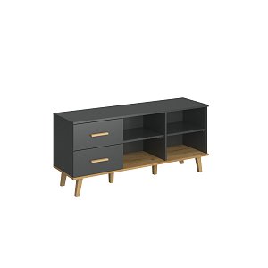 Μπουφές Pluton Ανθρακί-Χρυσό Δρυς 134.1x40x60.6cm TO-PLUTON2S134