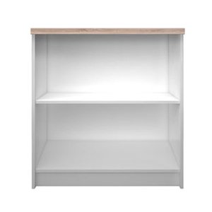 Βιβλιοθήκη Reg 80x33x85cm Λευκή-Σονόμα Χαμηλή TO-REG80-85W