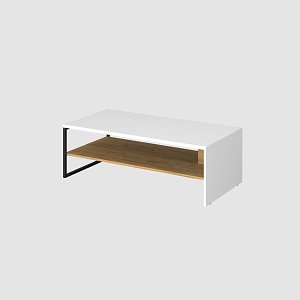 Τραπέζι Σαλονιού Santes Χρυσό Δρυς-Λευκό 120x60x40cm TO-SANTCOFFEWH