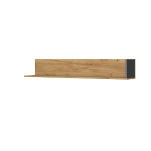 Ράφι Santes Χρυσό Δρυς-Γραφίτης 155x27x24.5cm TO-SANTES155