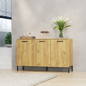 Μπουφές Santes Χρυσό Δρυς-Γραφίτη 155x42x92.5cm TO-SANTES3D