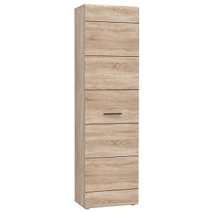 Ντουλάπα Μονόφυλλη Εισόδου Solo 55x34x197 Sonoma Wenge και MDF TO-SOLOHALLC
