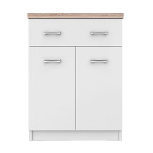 Κομότα Top Mix 60x33x85cm Λευκό-Σονόμα TO-TOP2D1S60W