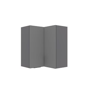 Craft Πάνω Ντουλάπι Γωνιακό Γραφίτης 60-60x30x72cm WG6072C01
