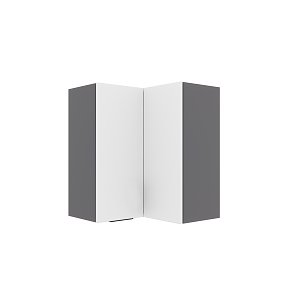 Craft Πάνω Ντουλάπι Γωνιακό Λευκό 60-60x30x72cm WG6072C02