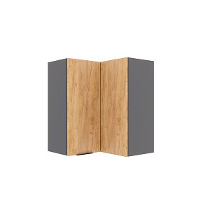 Craft Πάνω Ντουλάπι Γωνιακό Χρυσό Δρυς 60-60x32x72cm WG6072C04