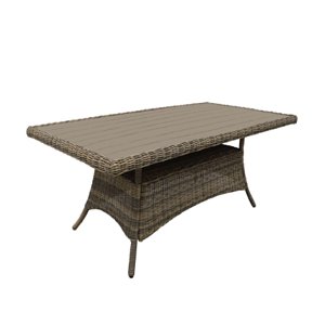 Τραπέζι Κήπου Wicker Rattan Santa 180x90x75 5451G 200-11-012