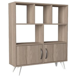 ΒΙΒΛΙΟΘΗΚΗ-ΡΑΦΙΕΡΑ Fylliana Orbit GREY OAK 90*22*105 881-00-020