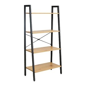 ΒΙΒΛΙΟΘΗΚΗ-ΡΑΦΙΕΡΑ ΜΕ 4 ΡΑΦΙΑ Fylliana Fonzy SONOMA ΧΡΩΜΑ 64x34x130εκ 0016-124-025