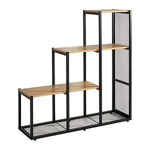 ΒΙΒΛΙΟΘΗΚΗ-ΡΑΦΙΕΡΑ ΜΕΤΑΛΛΙΚΗ Fylliana Edge 2276 SONOMA-ARTISAN ΧΡΩΜΑ 106x33x112εκ 0033-223-002