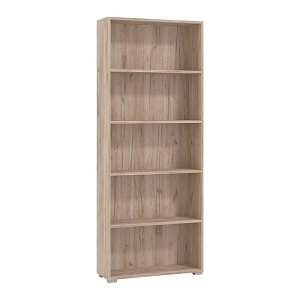 ΒΙΒΛΙΟΘΗΚΗ TOMAR 5 GREY OAK 70x24,5x176,5εκ 11011439