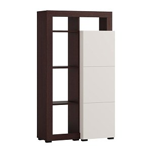 ΒΙΤΡΙΝΑ ARGYLL 1K1V OP 138 CASHMERE ΜΕ DARK TAILOR OAK ΧΡΩΜΑ 77x35x138εκ 11015799